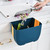 CNYEJQJC Hanging Folding Mini Trash Can for Kitchen Cabinet Door, Wall Mounted Small Collapsible Garbage Bin, Silicone Trash Can Under Sink for Home Cabinets Bathrooms bedrooms Car Camping