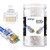 ZOERAX 200 Pack Cat6 Cat5e Pass Through Connector RJ45 Modular Plugs for Solid or Stranded UTP Cable