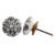 Indian Shelf 4 Pieces Knob Hardware | Etched Farmhouse Knobs for Cabinets | Black Knobs for Dresser Drawers Kids | Ceramic Dresser Knobs | Pulls and Knobs for Cabinets and Drawers | Drawer Pull