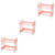 Alipis 3pcs 2 Small Storage Shelf Storage Shelves Plastic Bathroom Storage Rack Fruit Shelf Plastic Storage Rack Organizer Pink Fruit Stand Desktop Vegetables Rack