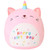 SQEQE Cat Plush Toy Unicorn Cat Stuffed Animal Cute Birthday Cat Plushies Pillow Soft Plushie Doll Gifts for Kid Decor(Pink Caticorn, 10 inch)