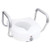 Carex E-Z Lock Raised Toilet Seat with Removable or Adjustable Handles - 5 Inch Toilet Seat Riser with Arms - Fits Most Toilets
