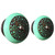 Indian Shelf 2 Pack Dresser Pull Knobs|Strewn Flat Cabinet Drawer Pulls|Green Farmhouse Knobs|Ceramic Knobs for Kitchen Cabinets & Drawers|Decorative Drawer Knobs|Dresser Knobs for Nursery