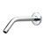 Purelux Shower Arm 8 Inches Universal Replacement Made of Stainless Steel, Chrome Finish Flange Included