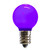 Vickerman G30 Purple Ceramic LED Nickel Base Bulb E12 .96Watts 120Volt Dimmable, 25 Bulbs per Pack