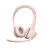 Logitech H390 Wired Headset for PC/Laptop, Stereo Headphones with Noise Cancelling Microphone, USB-A, in-Line Controls, Works with Chromebook - Rose