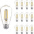 12 Pack LED Edison Bulbs 40W Equivalent,4 Watt LED Filament Bulb,5000K Daylight ST19 Light Bulb,450LM E26 Vintage LED Bulbs for Ceiling Light Fixtures, Non-dim
