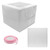 OYEL Cake Boxes 10pcs 10x10x10 Inches With Window Tall Cake Box for Tier Cakes for Wedding Birthday Transport,Durable White Bakery Box Disposable Cake Containers Cake Boxes 10 inch