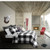 Safdie & Co. Luxury Set Comforter King White/Black 3