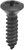 100#10 X 3/4" Phillips Oval Head Tapping Screws Black Oxide