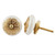Indian Shelf 2 Pieces Unicorn Drawer Knobs | Strewn Flat Knob for Dresser | Cream Vintage Drawer Pulls and Knobs for Dresser | Ceramic Cabinet Cup Pulls | Fancy Knobs | Bulk Cabinet Knobs