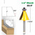 JrenBox Router bits 1 Piece 1/4 Inch Shank 15 Degrees 22.5 Degrees Chamfer Bevel Edge Router Bit Mills for Wood Woodworking Drill Bits (Cutting Edge Length : 22.5 Degee)