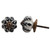 Indian Shelf 10 Pieces Kitchen Cabinet Knobs and Pulls | Leaf Vintage Drawer Pull | Black Modern Knobs | Ceramic Door Knobs for Cabinets | Decorative Drawer Knobs | Furniture Knobs for Dresser
