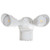 Maxxima 2 Head Outdoor LED Security Light, 20W, 1800 Lumens, Motion Sensor, Photocell Sensor, White, 5000K