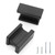 LifCratms 6pcs Matte Black Cabinet Knobs, Modern Rectangle Knobs Dresser Knobs Cabinet Hardware Pulls for Closet Drawer Cupboard Kitchen Cabinets
