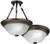Lithonia Lighting 11784 BZ M4 15-Inch 2700K Fluorescent Sheffield Flush/Semi-Flush Mount, Bronze
