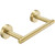 Homevacious Brushed Gold Toilet Paper Holder,Modern Bathroom Tissue Roll Holder Wall Mount,SUS 304 Stainless Steel Double Post Pivoting Toilet Paper Roll Holders for Bathroom RV