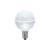 Vickerman G50 LED Cool White Faceted Replacement Bulb, E17/C9 Nickel Base .45 Watts, Dimmable, 10 Bulbs per Pack