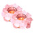 Crystal Rough Stone Votive Candle Holder Tealight Quartz Crystal Healing Gemstone Tealight Holder Home Decor Reiki Stone (Rose Quartz x 2)
