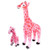 Adventure Planet Pink Standing Giraffe ~ 25" Tall Stuffed Animal Toy Giraffe w/ Bonus 11" Baby Giraffe Soft Cozy Plush