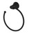 Symmons Elm Hand Towel Ring with Mounting Hardware in Matte Black