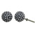 Indian Shelf 2 Pack Kitchen Door Pulls for Cabinets|Berry Kids Knobs|Cabinet Knobs Farmhouse Silver|Knobs for Dresser Drawers Vintage Resin|Girl Dresser Knobs|Kitchen Cabinet Pulls & Knobs
