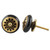 Indian Shelf 6 Pieces Cupboard Pulls | Strewn Flat Knobs | Fancy Cabinet Knobs Black | Unique Drawer Knobs Ceramic | Dresser Knobs Girls | Furniture Hardware Pulls and Knobs