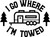 I Go Where Im Towed Camper Trees Funny Tiny Home Wall Decals for Walls Peel and Stick Wall Art murals Black Medium 18 Inch