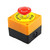 IOTUP 1PCS Shell Red Sign Push Button Switch DPST Mushroom Emergency Stop Button Switch AC 660V 10A NO+NC LAY37-11ZS