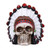 Pacific Giftware Indian Human Skull Statue Collectible Home Decor Resin