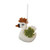 Creative Co-Op Wool Felt Swan Ornament with Embroidery and Applique, Multicolor