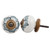 Indian Shelf 4 Pack Nursery Knobs for Dresser|Flower Kitchen Cabinet Pulls & Knobs|White Farmhouse Pulls|Ceramic Western Door Knobs|Modern Knobs for Cabinets|Kids Knobs for Dresser Drawers