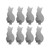 DOITOOL Towel Set Towel Set Hangers 8pcs Adhesive Hooks Wall Hooks Wall Hangers Cat Shape Key Hat Coat Clothes Towel Robe Hooks Cat Wall Decorations () Towel Set Hangers Towel Hooks