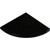 Vogue Tile Premium Quality Absolute Black Granite Corner Shelf (Shower Caddy) Both Side Polished 9'' (1 - Pack)