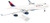 Daron Skymarks Delta 747-400 Airplane Model Building Kit with Gear, 1/200-Scale