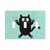 Black Cat Light Switch Cover Decorative Triple Toggle Wall Plate 3 Gang Light Switch Plates Decorator Switch Plate Covers for Kitchen Bedroom Bathroom with Screws