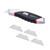 Amazon Basics Heavy Duty Retractable Utility Knife with 3-Position Locking Blade, Auto-Load, Ergonomic Handle, 4 Replacement Blades
