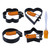 Fried Eggs Rings Mold With Oil Brush Nonstick Pancake Shapers Stainless Steel Frying Eggs Mold For Homes Easy To Clean Pancake Shapers Mold