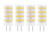 Lamsky GY6.35 LED Bulb 5W Equivalent to 50W Halogen,AC/DC 12V Daylight White 6000K,GY6.35 Bi-pin Base JC Type Light Bulb for Pendant Light,Desk Light,Landscape Lighting,Non-dimmable(4-Pack)