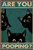 Retro Tin Sign Vintage are You Pooping Restroom Wall Toilet Decor, Funny Kitty Cat, Cats Lover Gift, Funny Black Cat,Nursery Decor Tin Signs for Bathroom 8X12inch