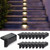 Solar Stair Light Outdoor Wall Light for Steps Decks, Pathway, Yard, Fence, Railing, 16-Pack Solar Deck Lights Outdoor Waterproof Led Solar Lights (Warm White)
