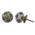 Indian Shelf 12 Pieces Kitchen Pulls | Floral Knobs for Cabinets | Black Bathroom Knobs for Cabinets | Ceramic Drawers Knobs | Dressers Knobs | Knobs and Pulls for Cabinets and Drawers