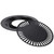 Korean Traditional BBQ Grill Pan, Black Nonstick Grill Pan, Smokeless Round Grill Pan Household Barbecue Pan Indoor Iron Barbecue Pan BBQ Roasting Tray Kitchen Utensils