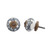Indian Shelf 2 Pack Knob Hardware|Flower Modern Cabinet Knobs|Grey Knobs for Dresser Drawers Kids|Ceramic Nursery Knobs for Dresser|Pulls & Knobs for Cabinets & Drawers|Kitchen Cabinet Door Pulls