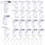 OALEN 40 Drop Ceiling Hooks for Classrooms & Offices, White Heavy Duty Ceiling Hooks for Hanging Plants & Decorations, Metal T-Bar Hooks for Suspended Drop Ceiling Tiles