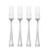Lenox Portola Dinner Forks, Set of 4, 0.57