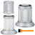 Filter Replacement for Bissell 2156A, 1665, 16652, 1665W Zing Canister Vacuum,Replacement Upright Vacuum Filter Compatible with Bissell Powerforce 1665 | 1613056 ?2Pack?