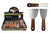 Diamond Visions Max Force 2221547 3 Piece Wood Handle Flex Scraper Putty Knife Set (3 Putty Knives)