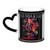 Ice Metal Nine Band Kills Coffee Mug Color Changing Mug Funny Ceramic Magic Heat Water Tea Mug Cup Awesome Gift for Family Friends and Lover
