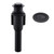 KENES Bathroom Sink Drain Stopper Pop up Sink Drain without Overflow, Matte Black Pop Up Drain Stopper Anti Clog Pop Up Drain Stopper for Vanity Vessel Sink